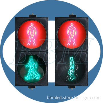 300mm Red Green Pedestrian LED Traffic Signal to Remind Pedestrian